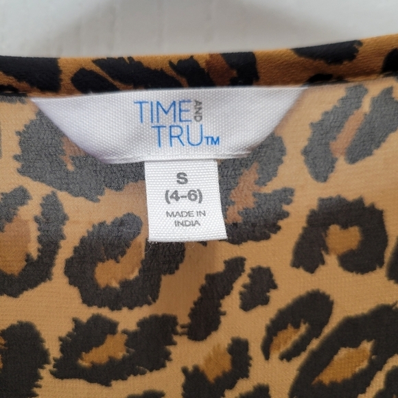 Leopard dress size small EUC Romantic - Picture 3 of 9